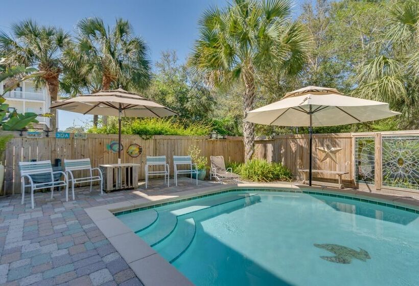 Santa Rosa Beach Home W/ Pool, Hot Tub & Golf Cart