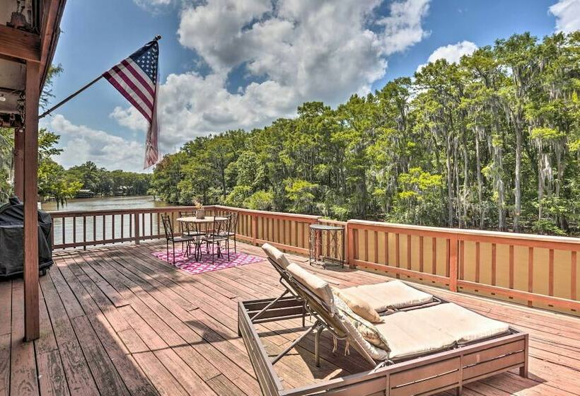 Waterfront Karnack Home W/ Boathouse & Deck!