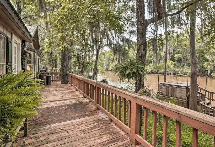Waterfront Karnack Home W/ Boathouse & Deck!