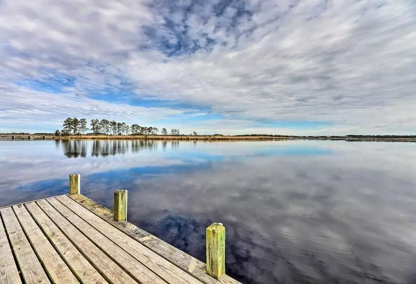 Waterside Belhaven House & Cottage W/ Porch & Dock