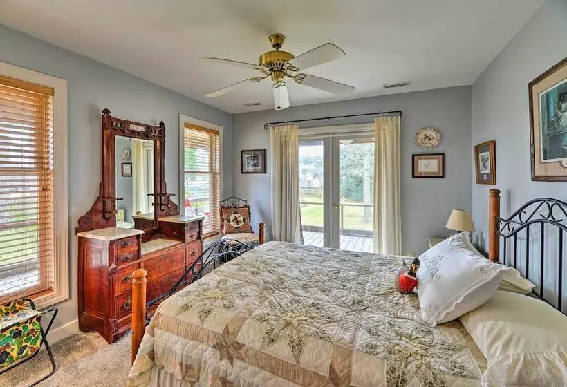 Waterside Belhaven House & Cottage W/ Porch & Dock