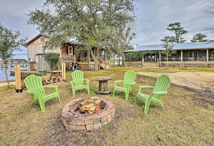 Waterside Belhaven House & Cottage W/ Porch & Dock