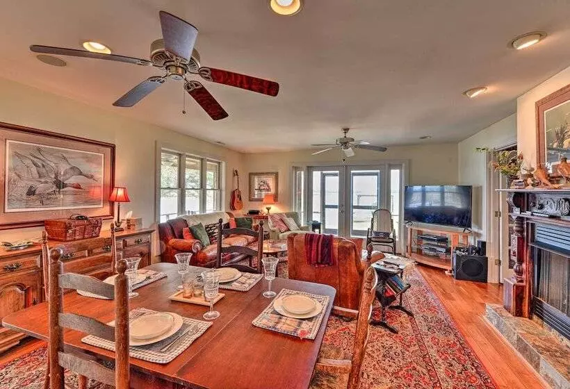 Waterside Belhaven House & Cottage W/ Porch & Dock