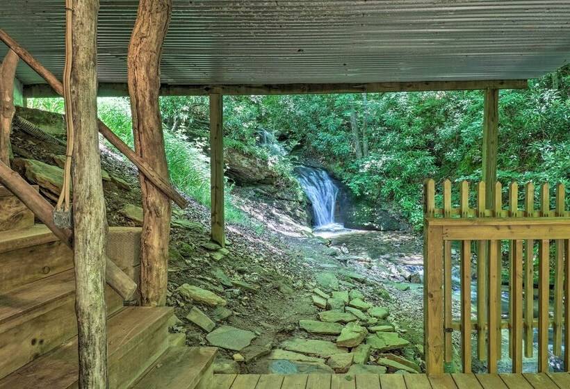 Bryson City Cottage W/ Hot Tub & Waterfall Views!