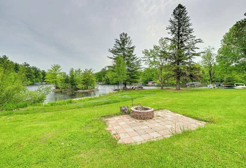 Lakeside Cabin W/ Fire Pit: Near Pine Point Park!