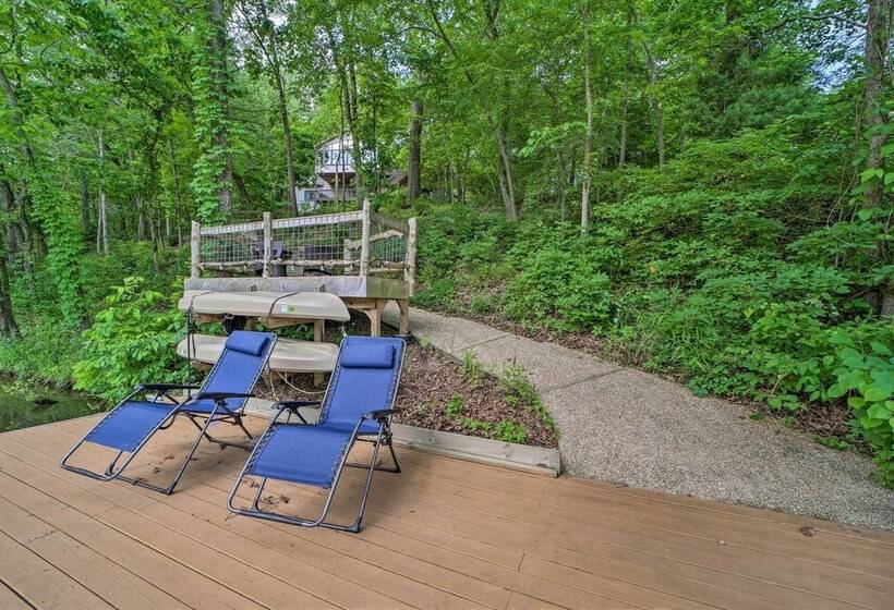 Lakefront Bella Vista Lakeside Treehouse W/ Dock