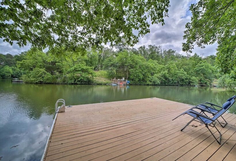 Lakefront Bella Vista Lakeside Treehouse W/ Dock