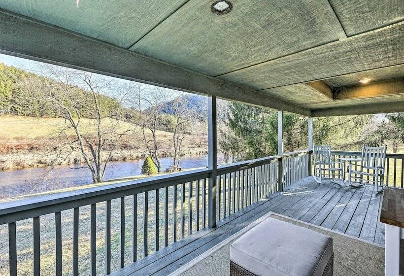 Charming Riverfront Cabin W/ Yard & Porch!