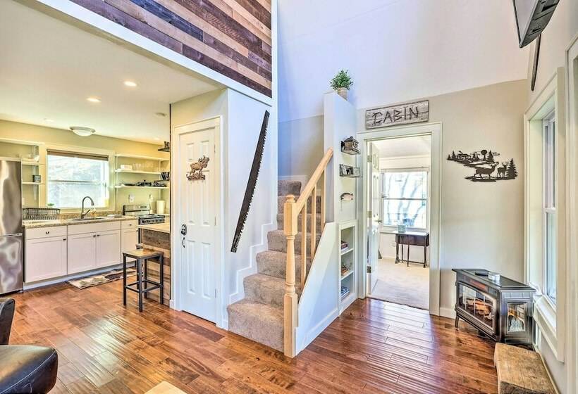 Charming Riverfront Cabin W/ Yard & Porch!