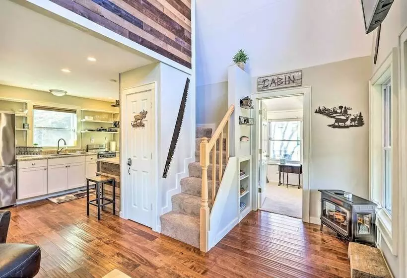 Charming Riverfront Cabin W/ Yard & Porch!