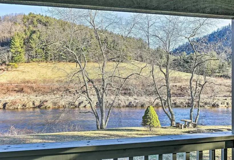 Charming Riverfront Cabin W/ Yard & Porch!