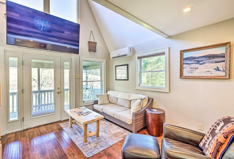 Charming Riverfront Cabin W/ Yard & Porch!