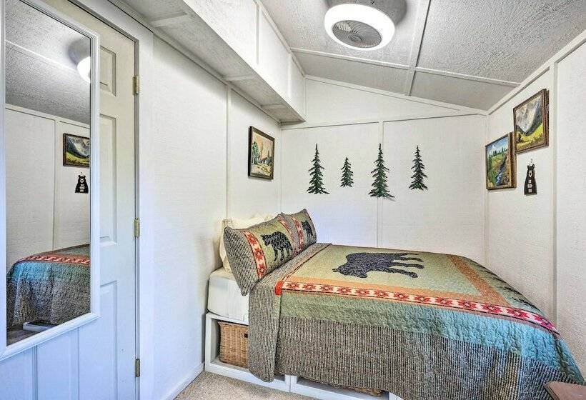 Charming Riverfront Cabin W/ Yard & Porch!