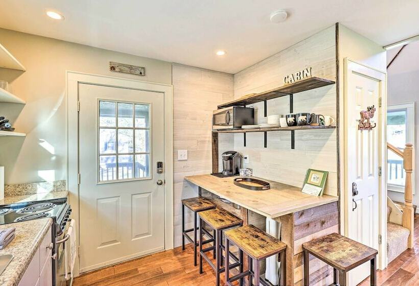 Charming Riverfront Cabin W/ Yard & Porch!