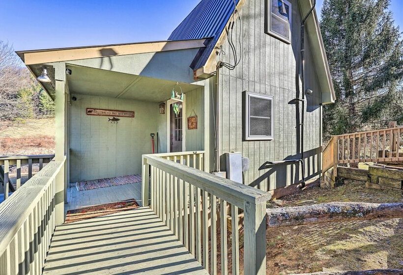 Charming Riverfront Cabin W/ Yard & Porch!