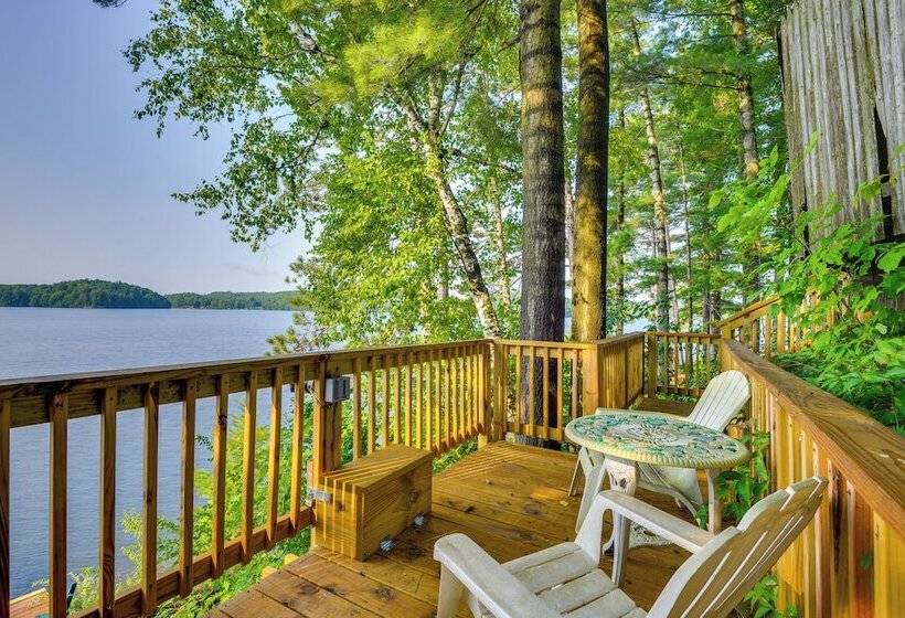 Lakefront Harrisville Cabin W/ Dock & Decks!