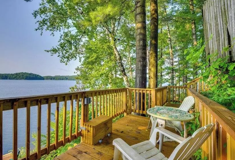 Lakefront Harrisville Cabin W/ Dock & Decks!