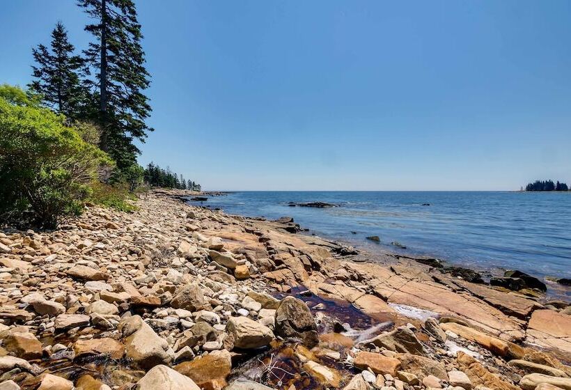 Oceanfront Prospect Harbor House W/ Deck, View