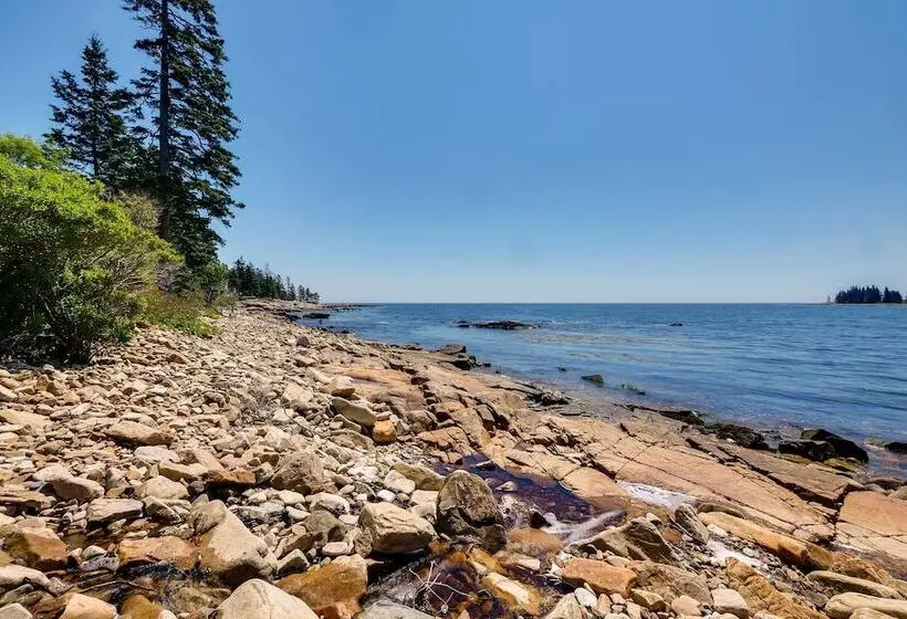 Oceanfront Prospect Harbor House W/ Deck, View