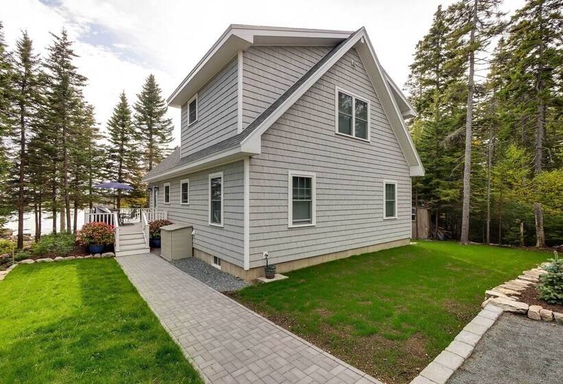 Oceanfront Prospect Harbor House W/ Deck, View