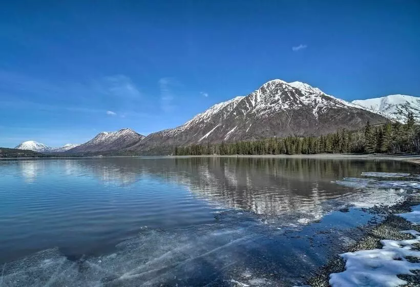 Peaceful Mountain View Home   Walk To Kenai Lake!