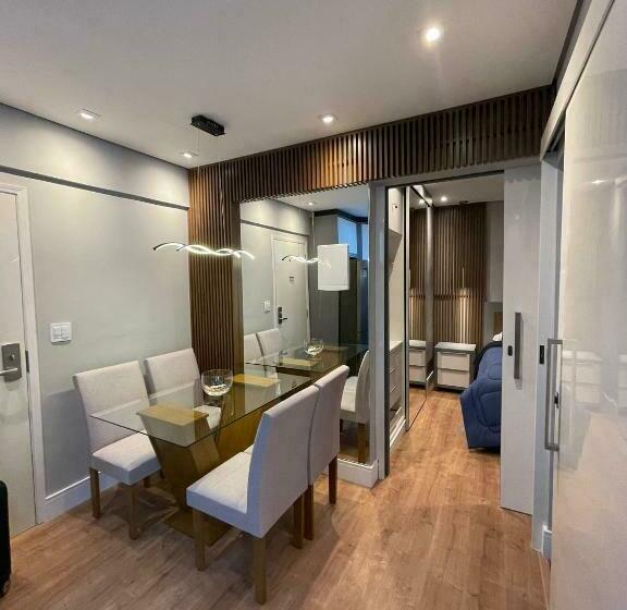 הוסטל Flat Completo No Gonzaga Santos Uma Quadra Da Praia