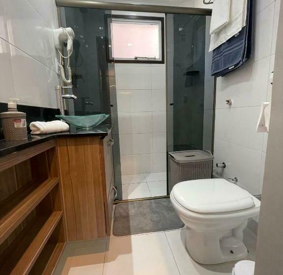 הוסטל Flat Completo No Gonzaga Santos Uma Quadra Da Praia