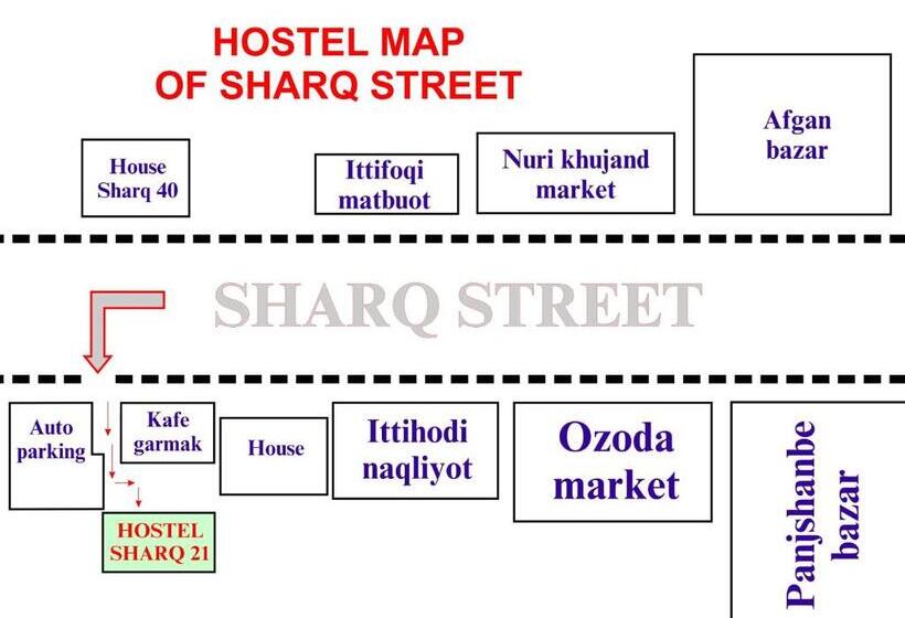 Vandrarhem Guest House Sharq 21