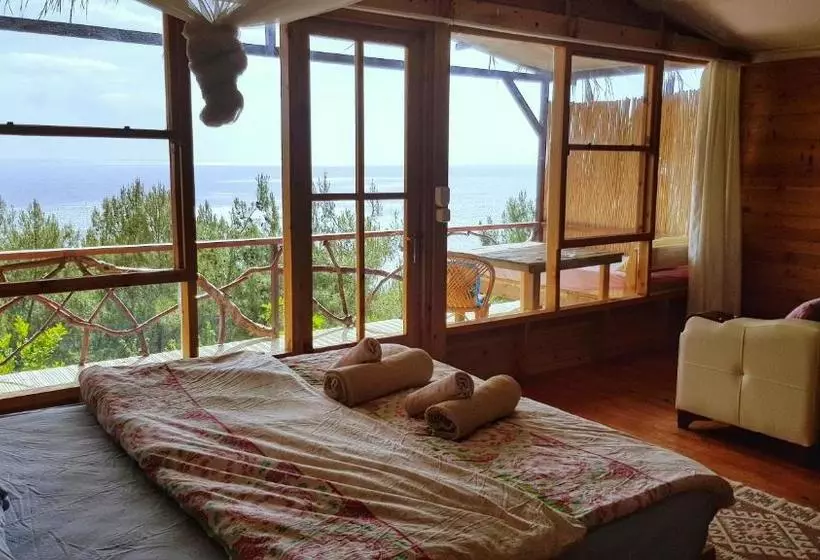 ベッドアンドブレックファースト Honey Hill Faralya Forest Cabins By The Sea
