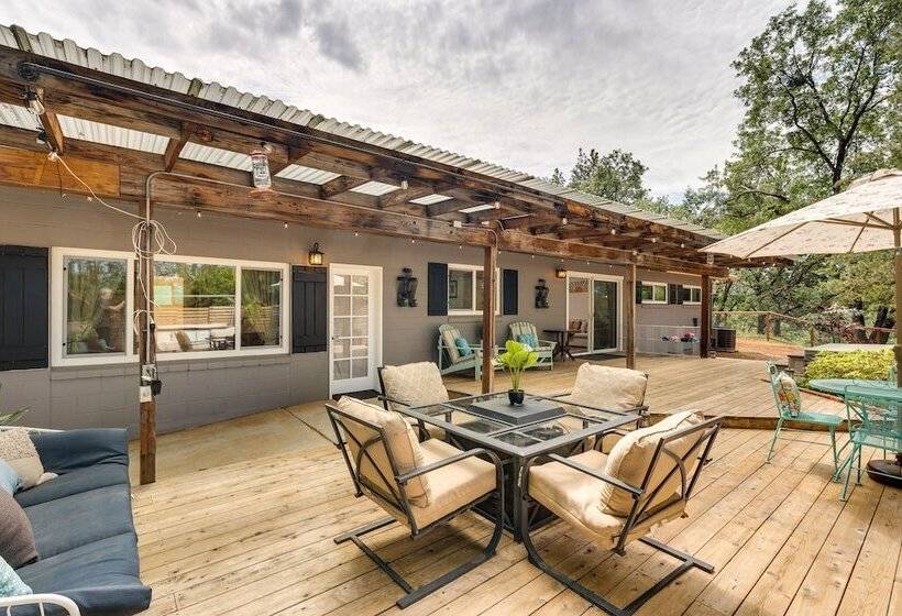 Modern Meadow Vista Vacation Home W/ Spacious Deck