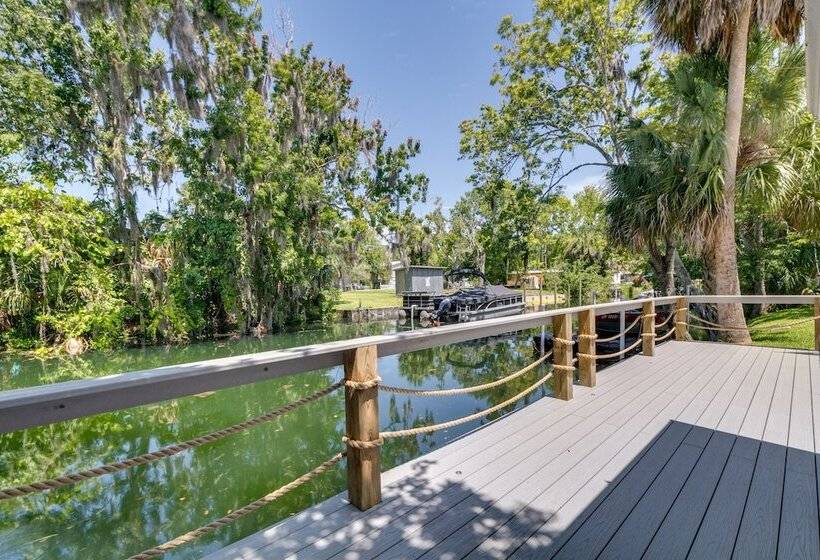 Waterfront Florida Abode W/ Deck, Grill & Fire Pit