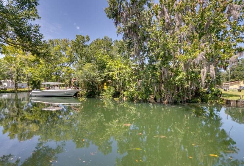 Waterfront Florida Abode W/ Deck, Grill & Fire Pit