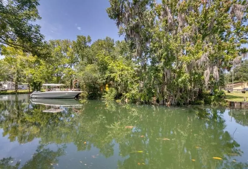 Waterfront Florida Abode W/ Deck, Grill & Fire Pit