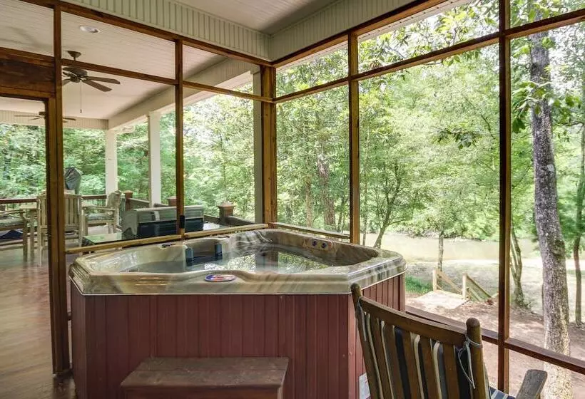 Waterfront Loranger Cottage W/ Private Hot Tub!