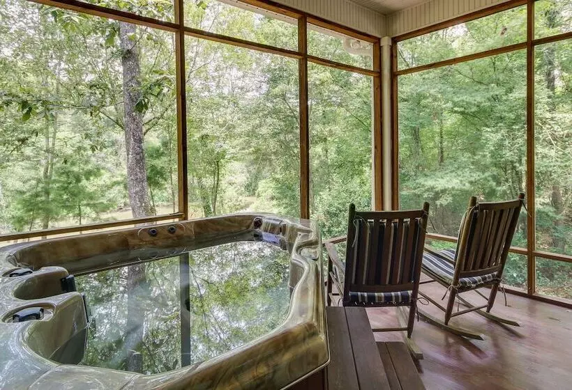 Waterfront Loranger Cottage W/ Private Hot Tub!