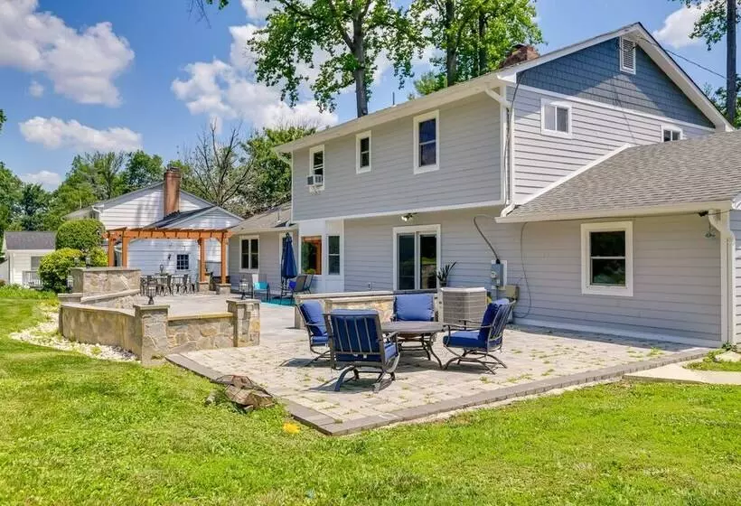 Rockville Home: Patio Oasis, Fireplace, Near Dc!