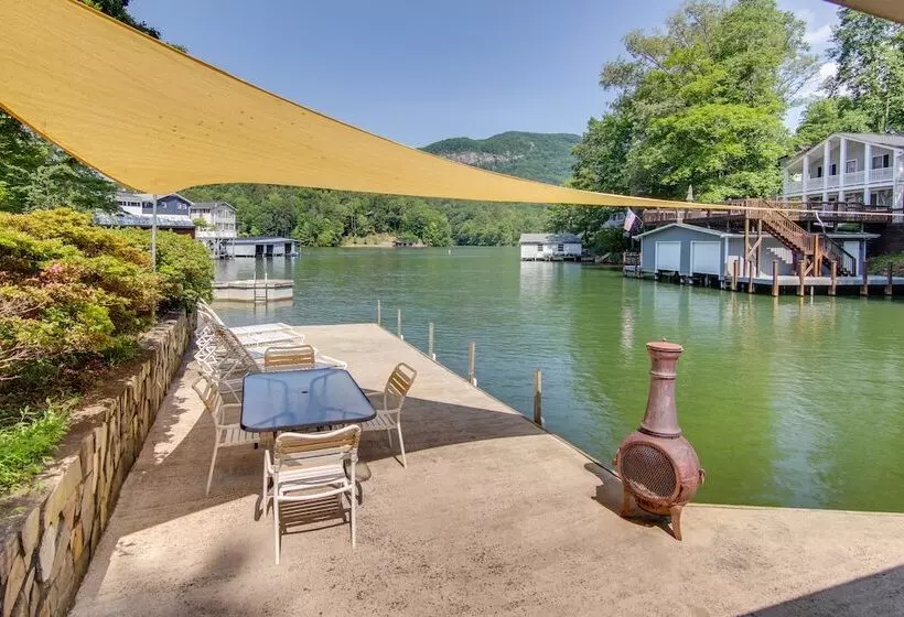 Waterfront Home W/ Dock Access On Lake Lure!