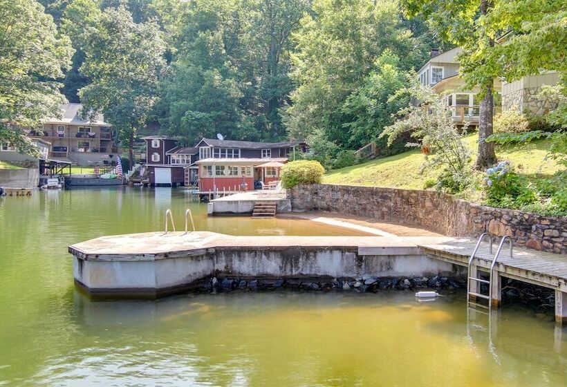Waterfront Home W/ Dock Access On Lake Lure!
