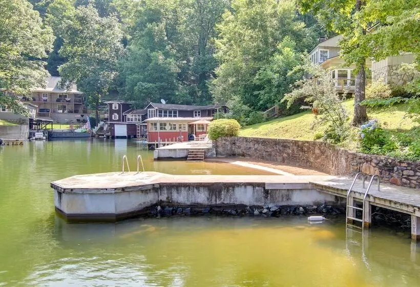 Waterfront Home W/ Dock Access On Lake Lure!