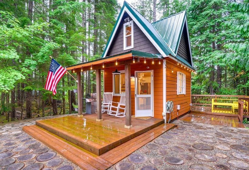 Adorable A Frame Cabin, Steps To Lake Cushman!