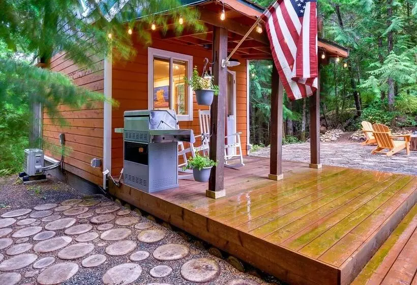 Adorable A Frame Cabin, Steps To Lake Cushman!