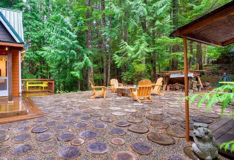 Adorable A Frame Cabin, Steps To Lake Cushman!