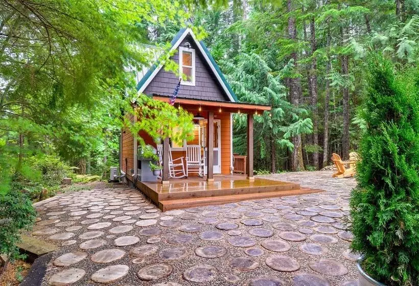 Adorable A Frame Cabin, Steps To Lake Cushman!