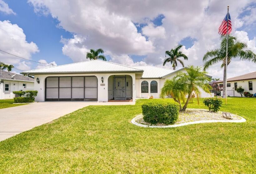 Lanai & Pool: Waterfront Cape Coral Home!