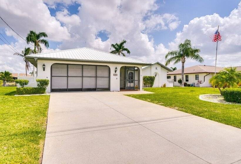 Lanai & Pool: Waterfront Cape Coral Home!