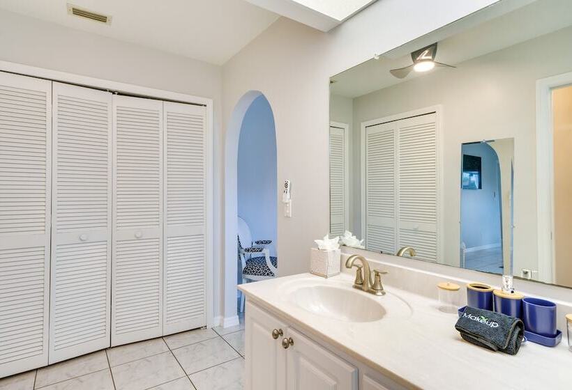 Lanai & Pool: Waterfront Cape Coral Home!