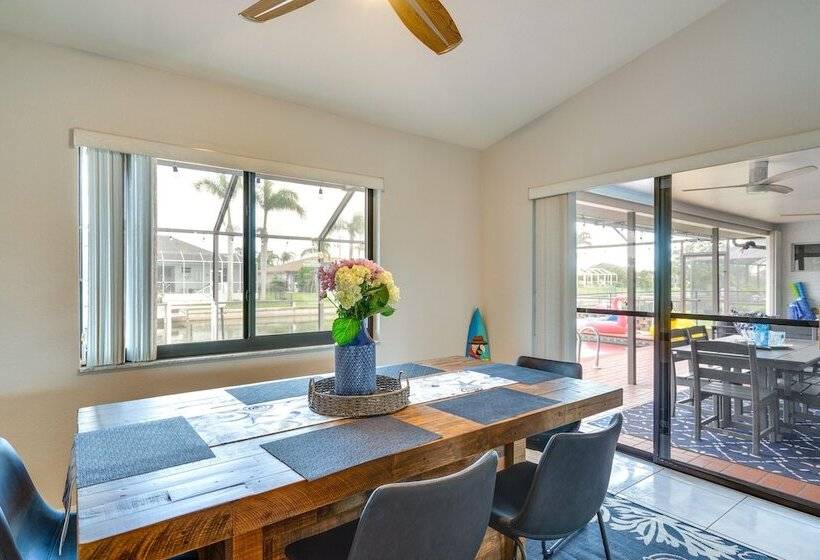 Lanai & Pool: Waterfront Cape Coral Home!