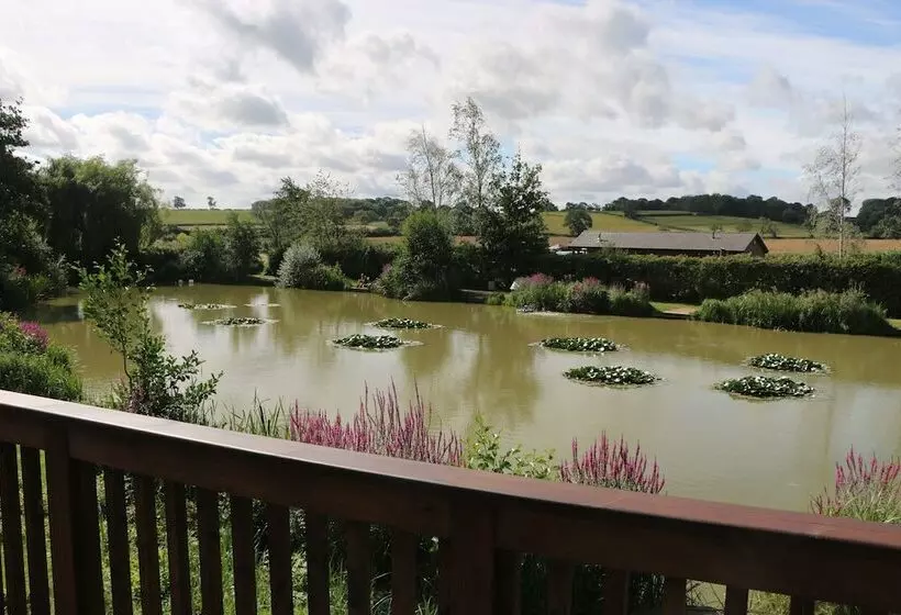 ホテル Beautiful Open Plan Lakeside Lodge In Shearsby