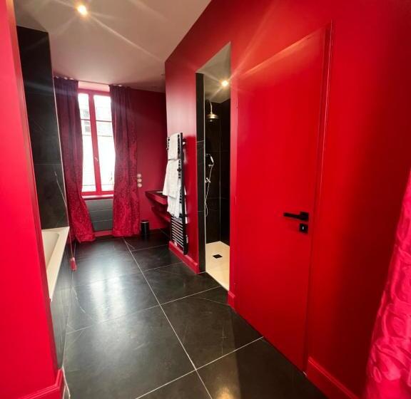 민박 Logis La Maison à Pan De Bois Chambre Napoléon Iii