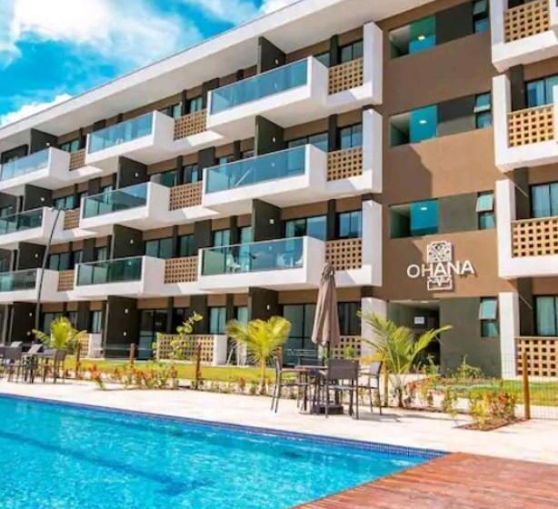 渡假胜地  Flat Luxo No Mana Beach Em Muro Alto 4 Pessoas